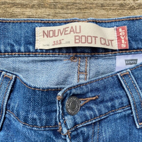 LEVI'S 515 BOOT CUT Womens Blue JEANS Size 10M ( 32 x 30.5 ) - Picture 8 of 16